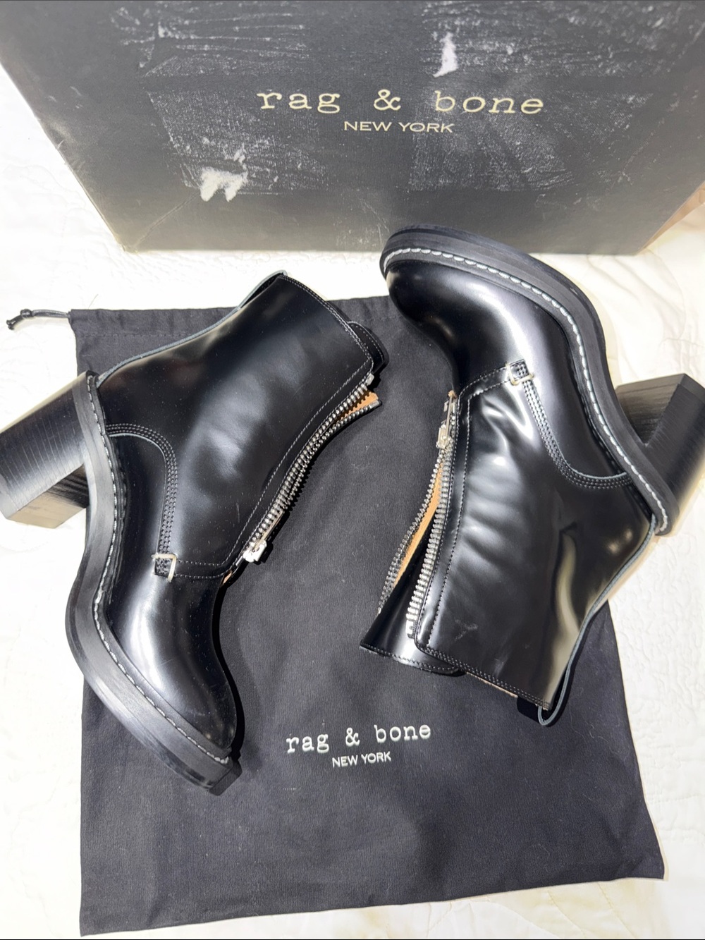 Rag & Bone Shelby leather ankle boots - Picture 3 of 12
